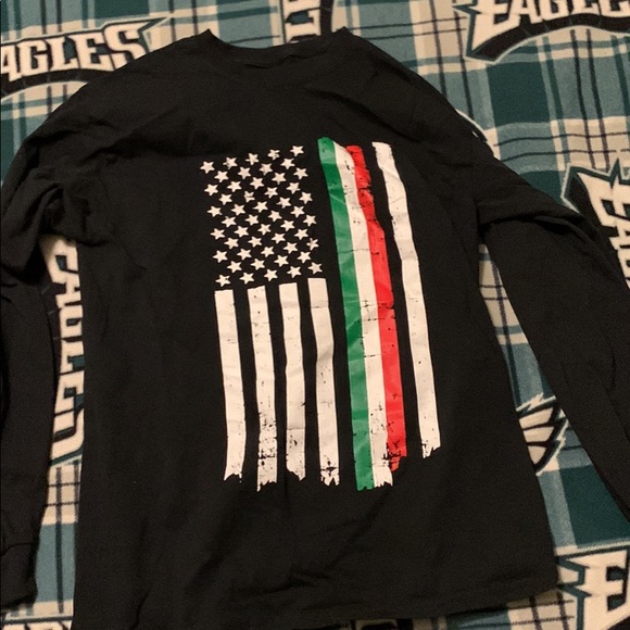 Italian shirt men t shirt medium black brand new - Picture 1 of 1